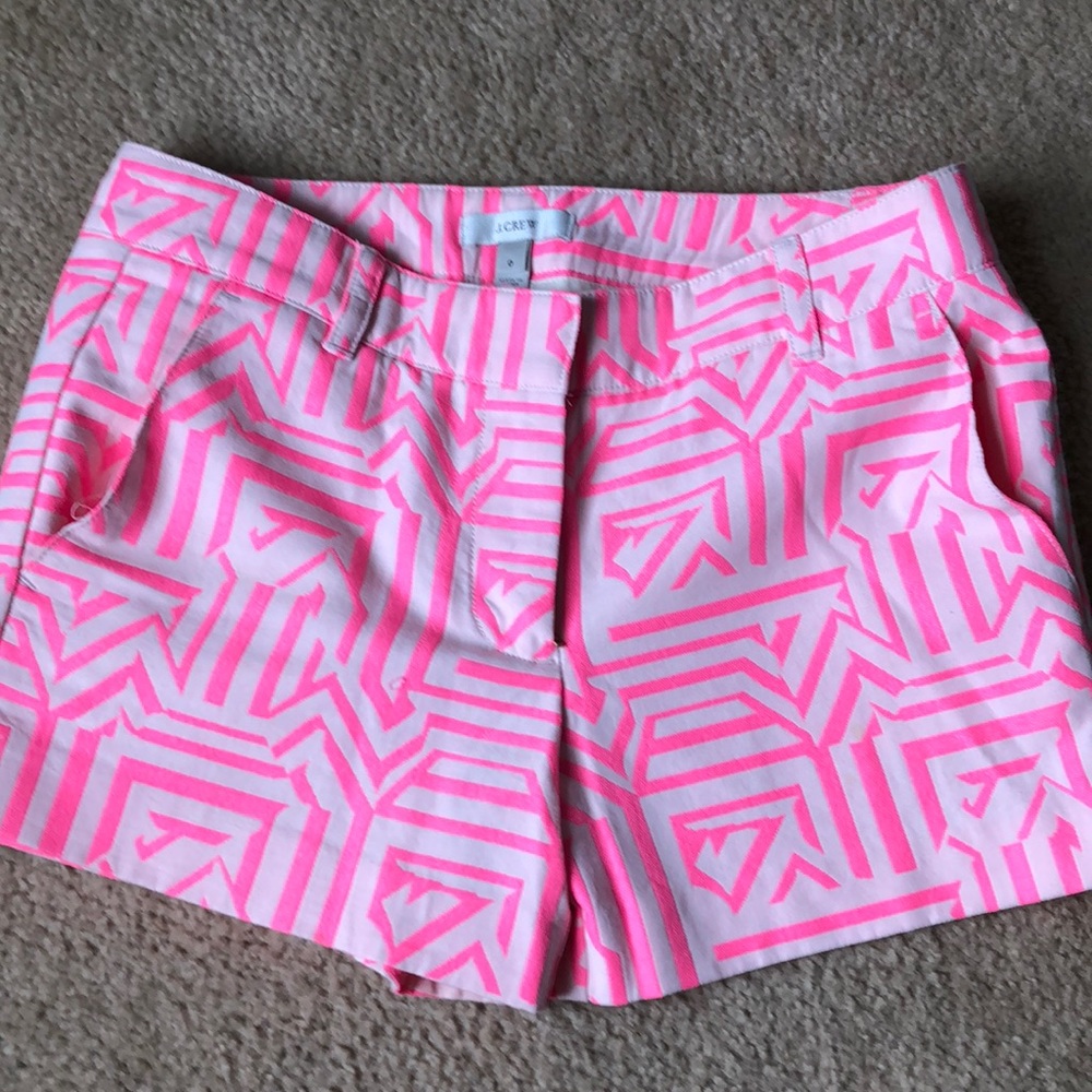 Patterned J. Crew Chino Shorts